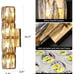 Modern Crystal Wall Sconce Gold LED Wall Entryway Lighting