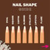 TORTOISE SHELL PRESSNON NAIL SET