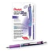 Set Of 15Pentel EnerGel RTX Retractable Liquid Gel Pen .7mm Metal Tip Violet Ink