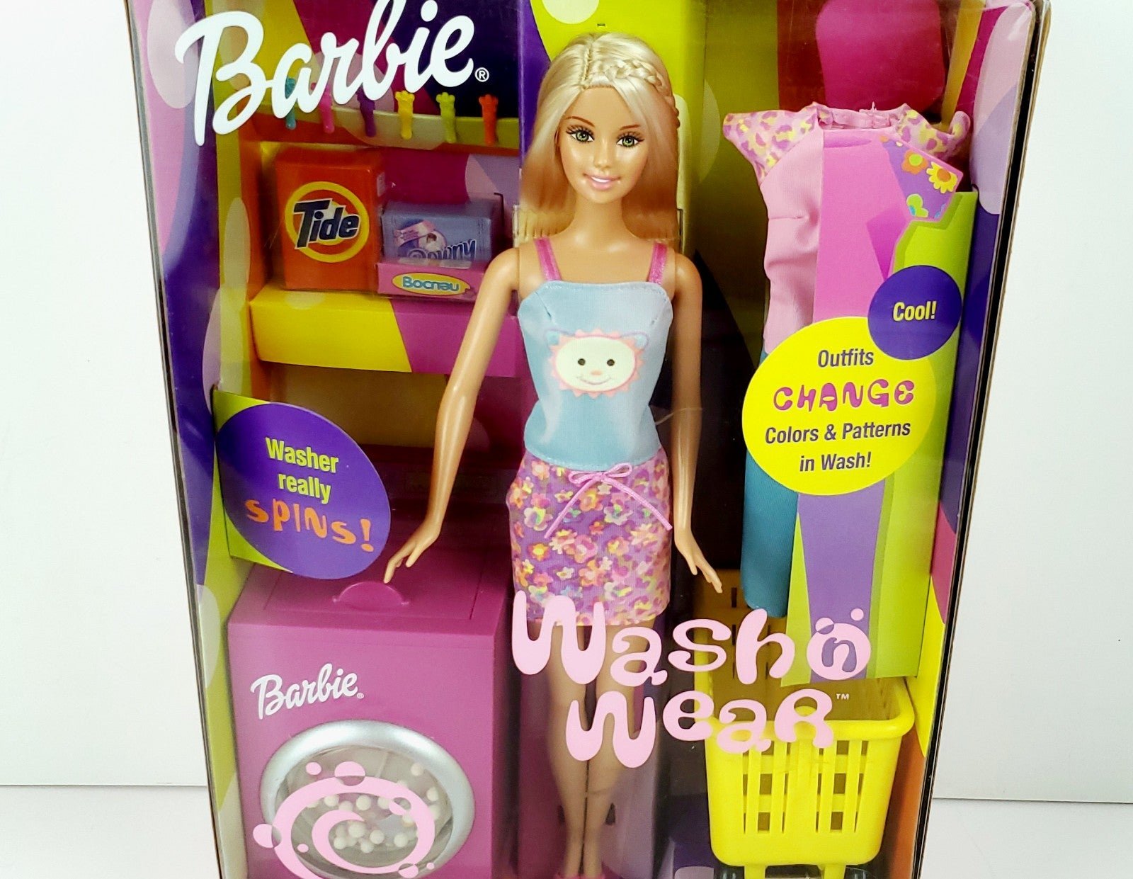 2000 VINTAGE BARBIE WASH N* WEAR -NIB