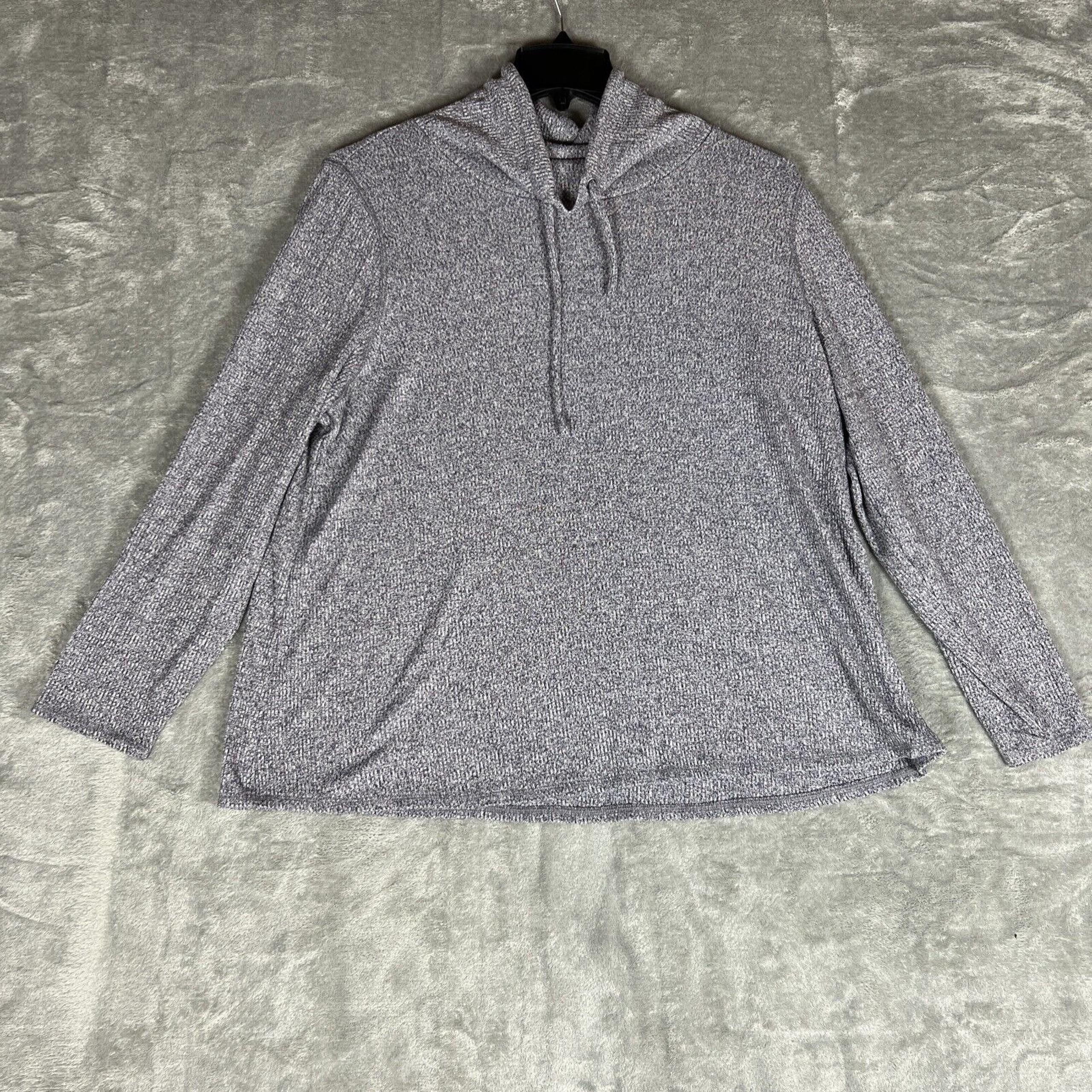 J.Jill Cowl Neck Pullover Sweater Grey Size XL