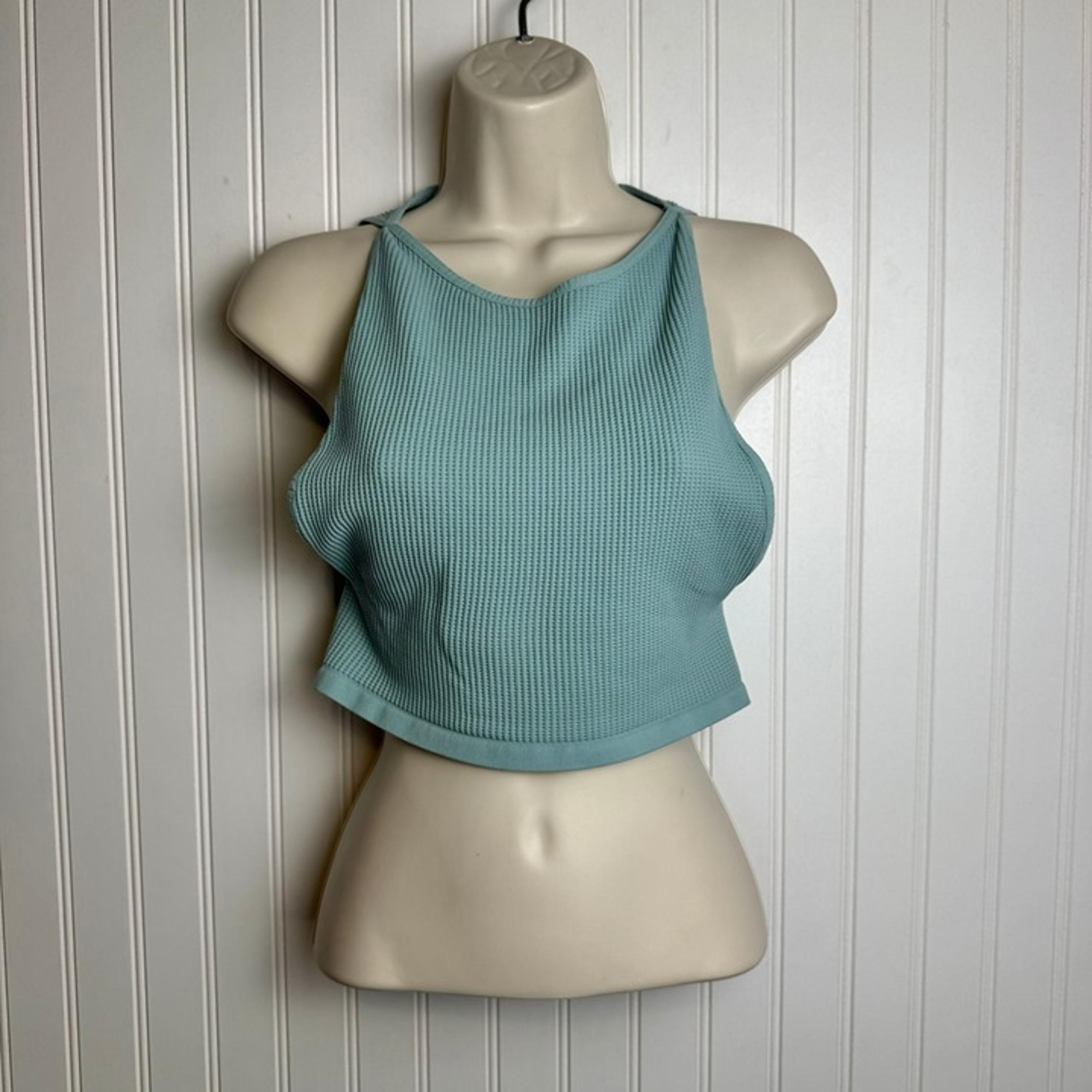 Free People Intimately Waffle Knit Sleeveless Crop Top Size Medium E50