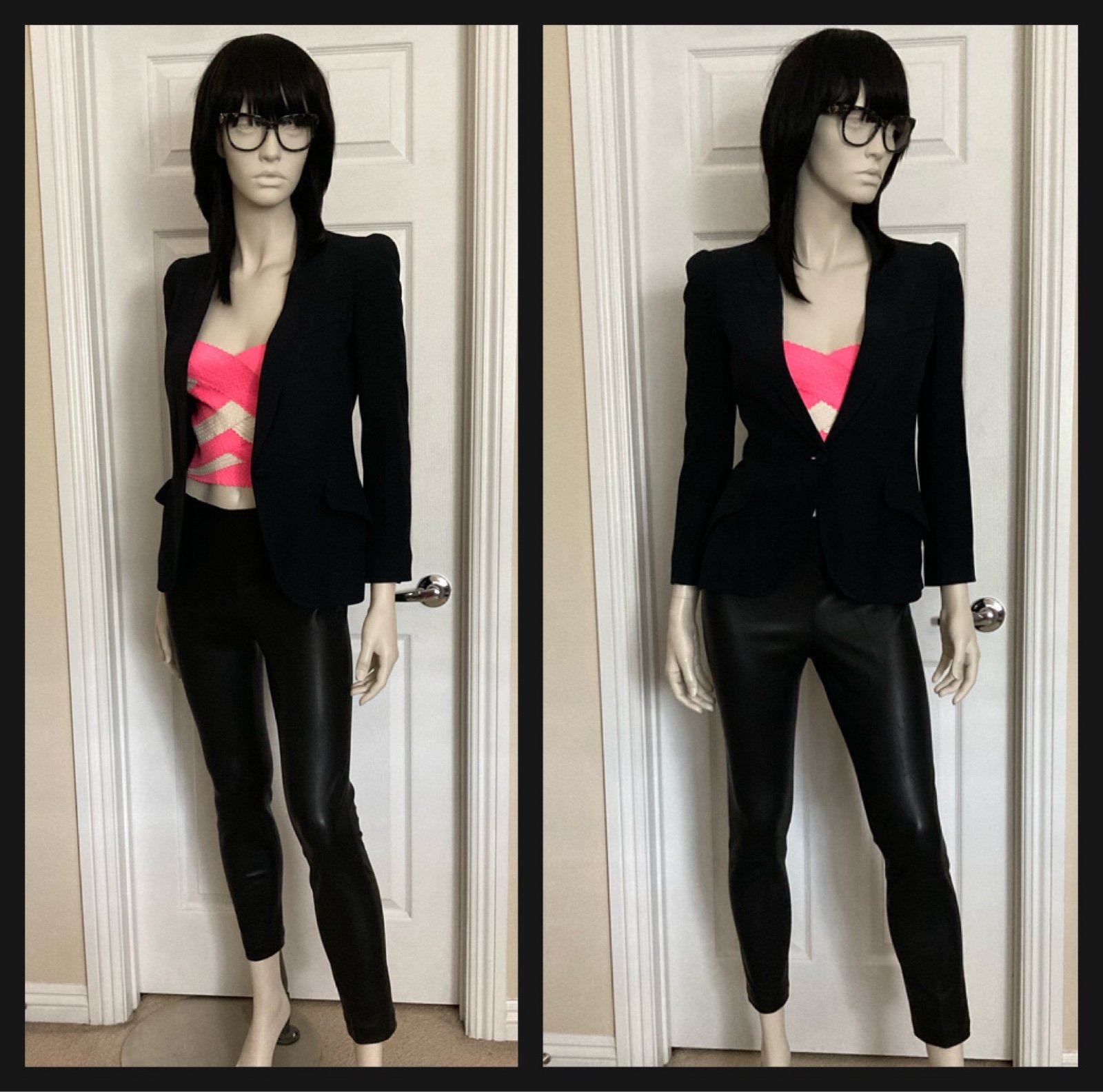 Saks Fifth Avenue Leather Leggings/Pants