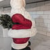 Vintage 70's Ceramic Winking Santa 14 Mold Figurine Handcrafted