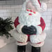 Vintage 70's Ceramic Winking Santa 14 Mold Figurine Handcrafted