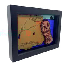 The Goonies Treasure Map Skeleton Key One Eyed Willy Oregon Cannon Beach 3D Art