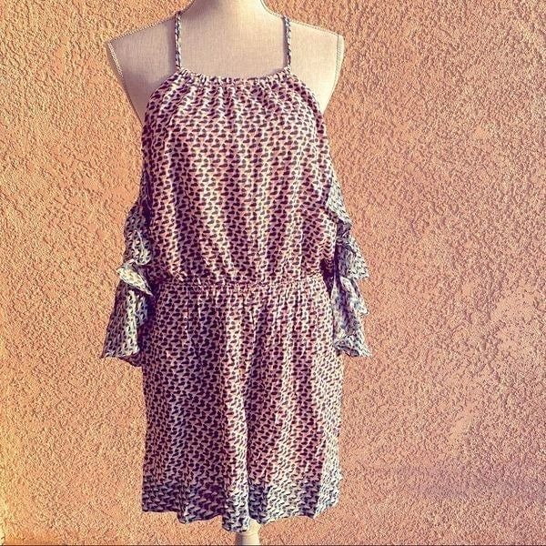 Anthropologie elevenses romper off the shoulder straps size large