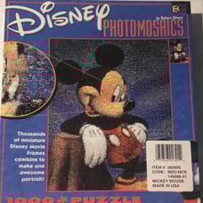 Disney Photomosaics Mickey Mouse 1000 pc Puzzle 27 X 20 Rob Silvers.N.I.B!