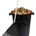 32 Gallon Heavy Duty Plastic Garbage Can, Included Lid, Indoor/Outdoor, Black