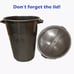 32 Gallon Heavy Duty Plastic Garbage Can, Included Lid, Indoor/Outdoor, Black