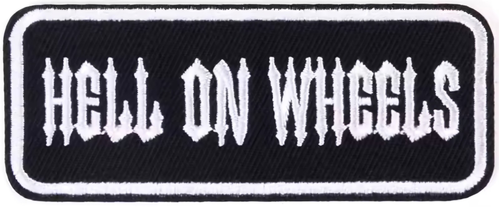 Hell on Wheels embroidered Iron on patch 6 ct.