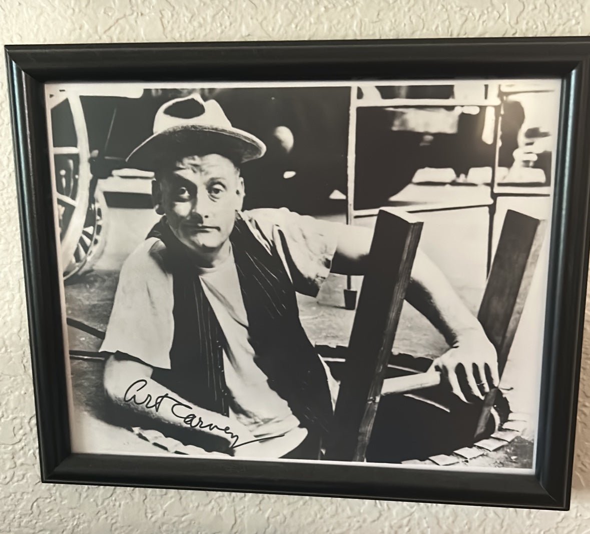 Art Carney “the Honeymooners” Hand signed COA Photo