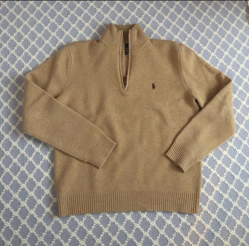 Polo Ralph Lauren Quarter zip sweater Sz XL