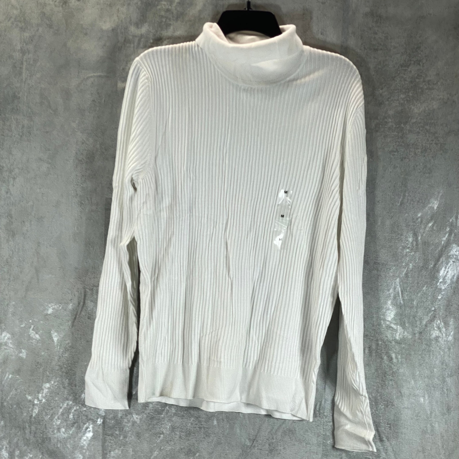 INC INTERNATIONAL CONCEPTS Men's White Pure Ascher Rollneck Sweater SZ M