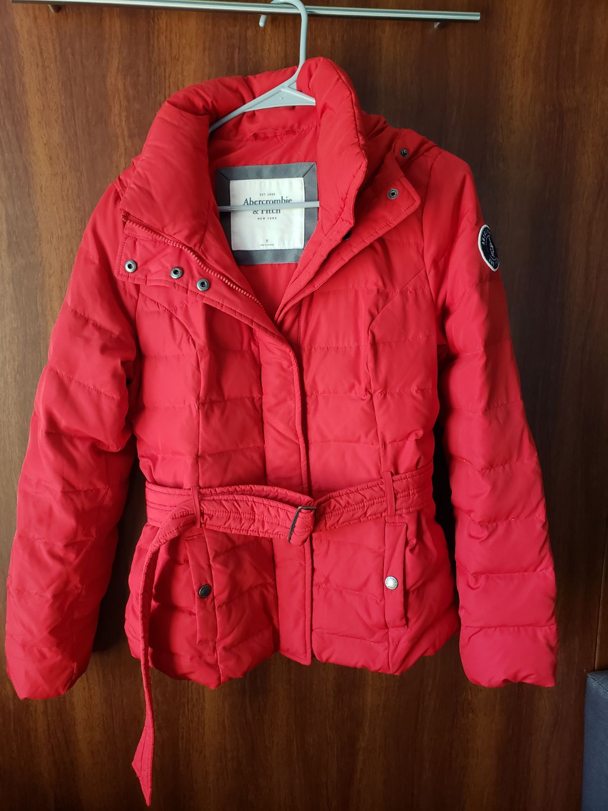Abercrombie and Fitch jacket red size M
