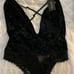 Kaia Crushed Velvet And Lace Teddy