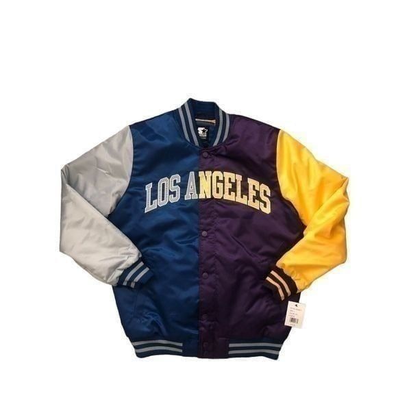 Starters Los Angeles Arch Satin Varsity Jacket Men’s Size XL