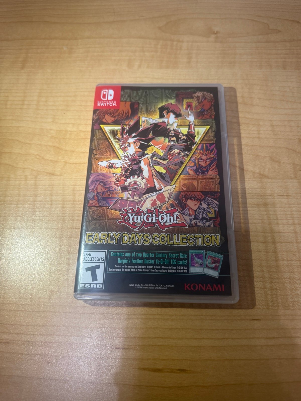 Yugioh early days collection for Nintendo Switch with printing error card