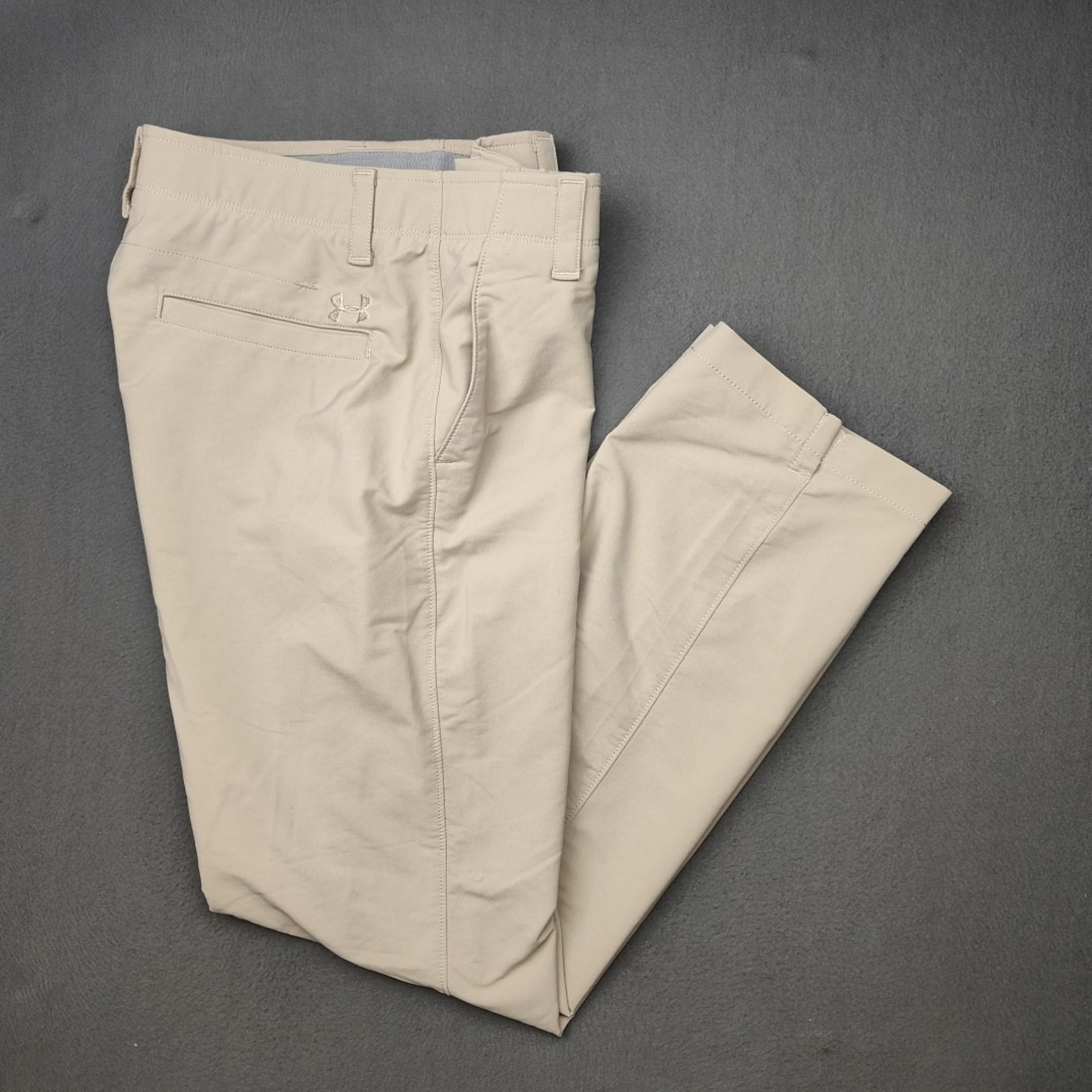 Under Armour Pants Mens 32x32 Brown Golf Performance Stretch Chino Tech School
