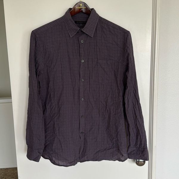 John Varvatos Long Sleeve Shirt Purple Size M