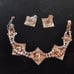 Vintage Rhinestone Bracelet and Earring Set