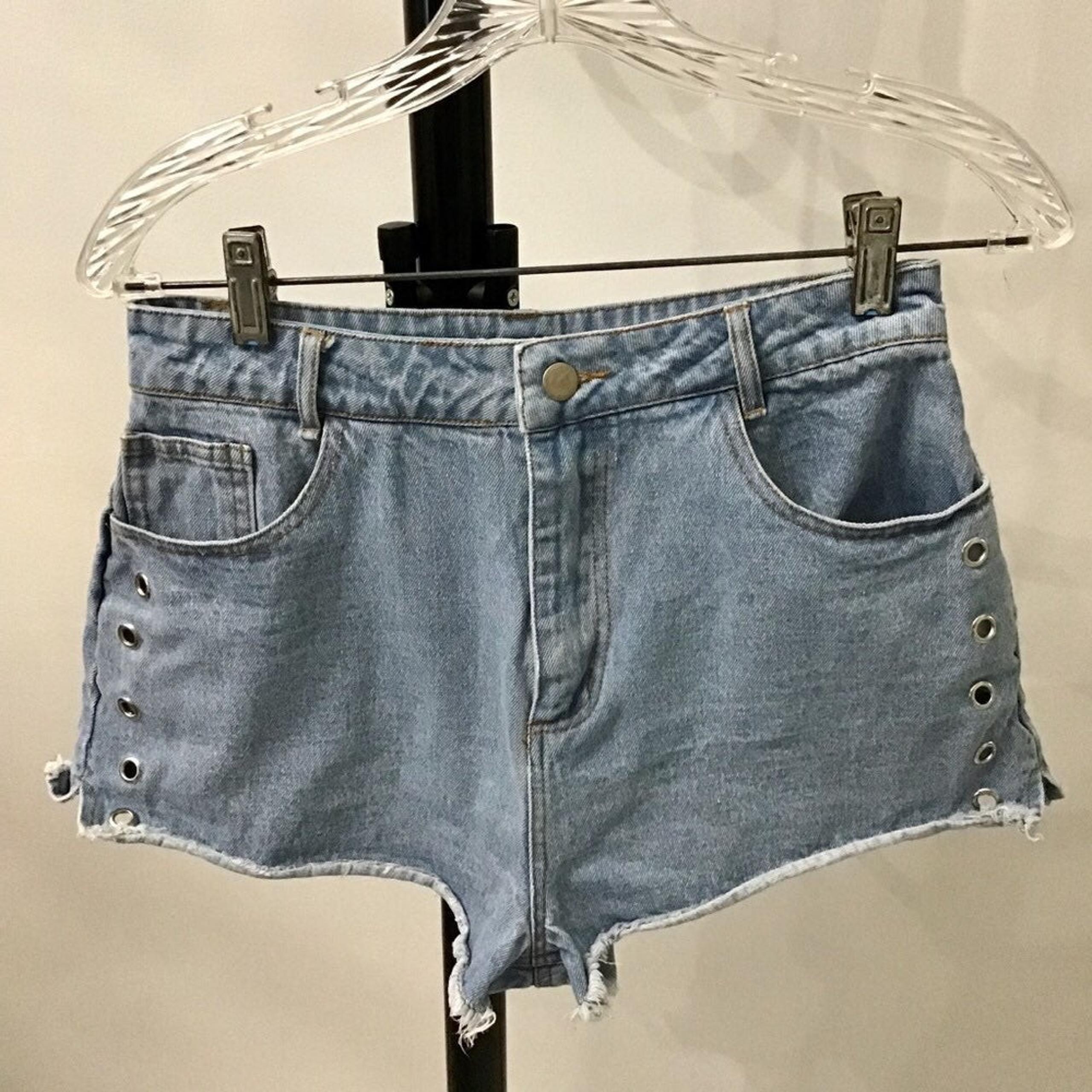 High Waisted Jeans Shorts Waist 28