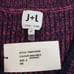 New with Tags John + Jenn Purple Rhapsody Knit V-Neck HiLow Sweater Size Small