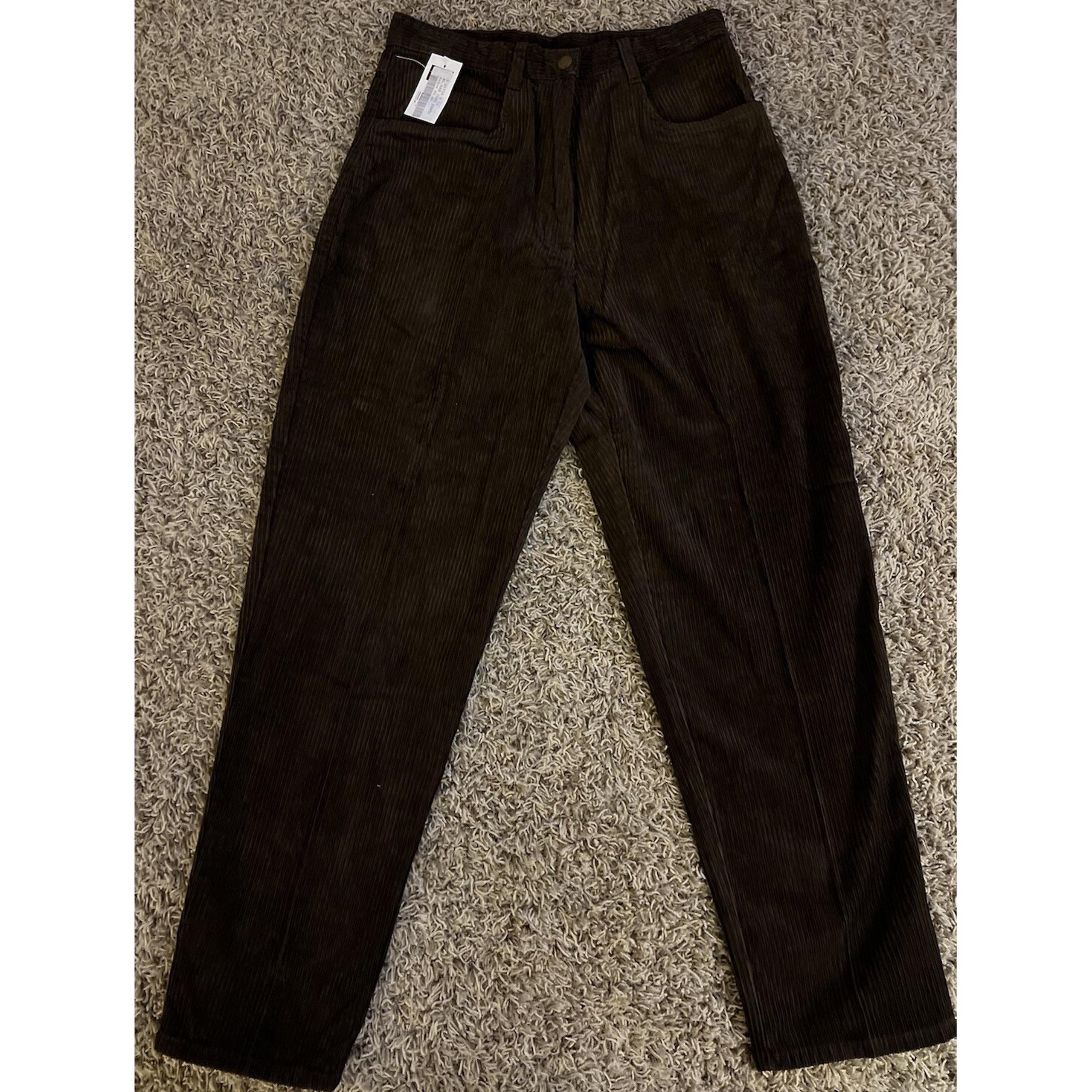 Woolrich 1693 High Waisted Brown (sable) Corduroy Pants Relaxed Pants Sz 12 NWT