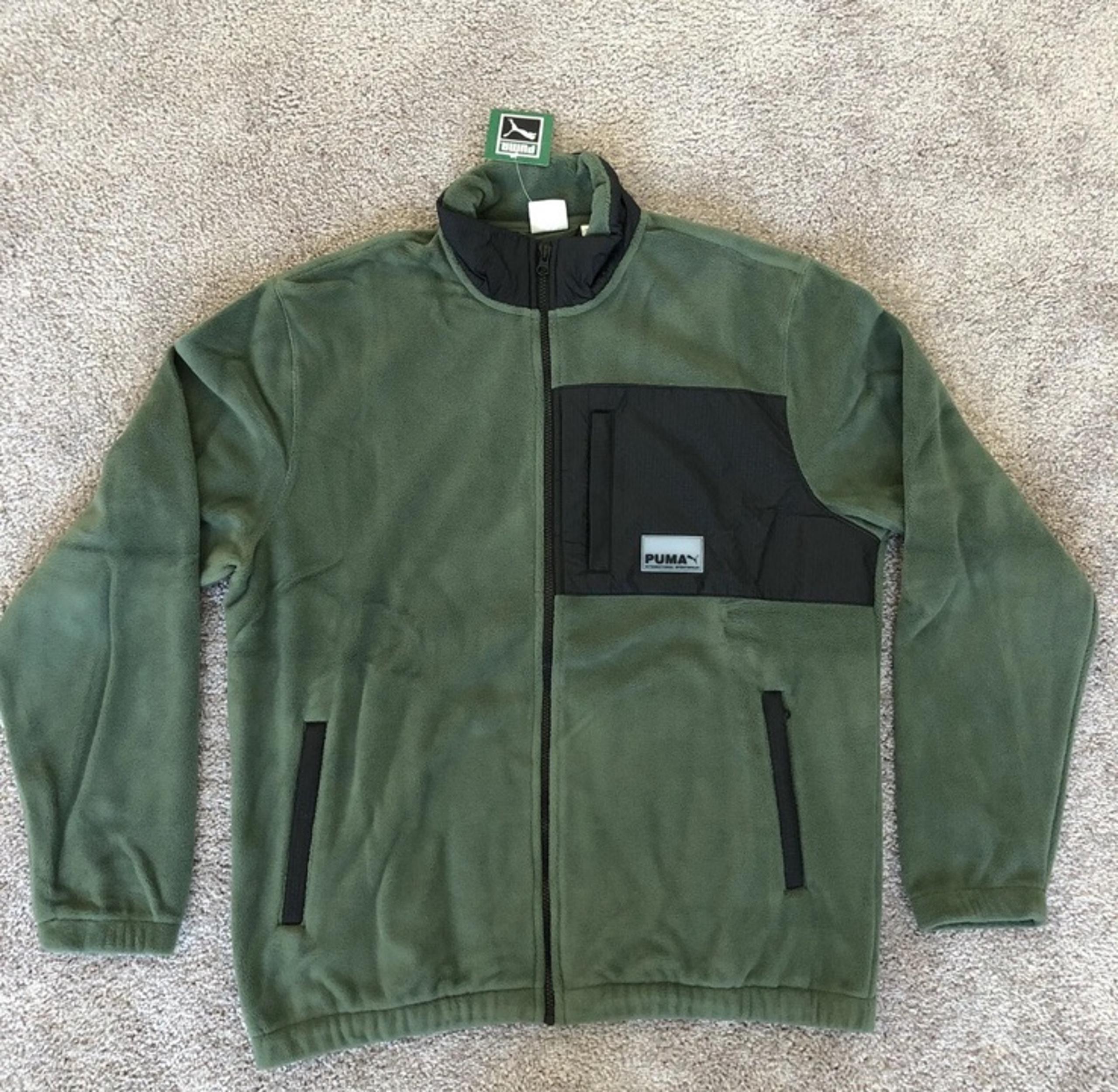 Puma Sportswear Tech Fleece Full Zip Winter Bomber Jacket Men’s Size 2XL