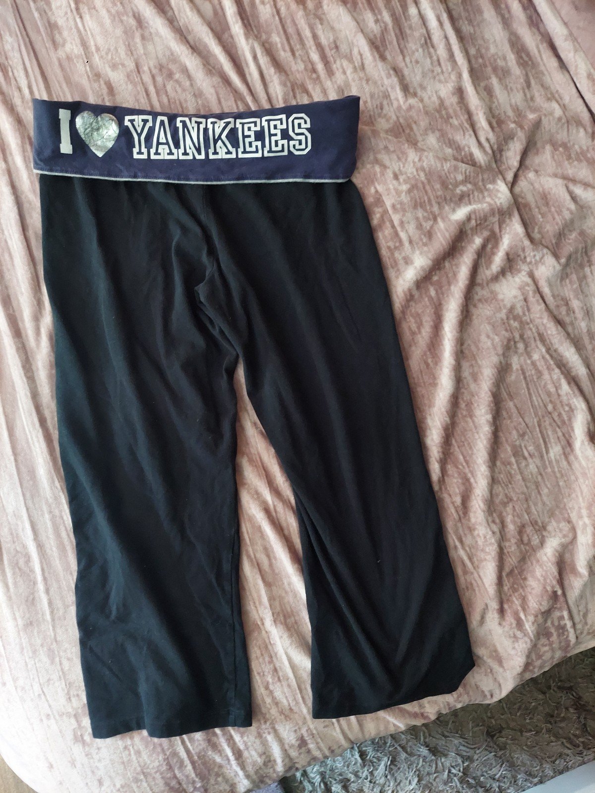 Vintage VS Pink Yankees Yoga Leggings