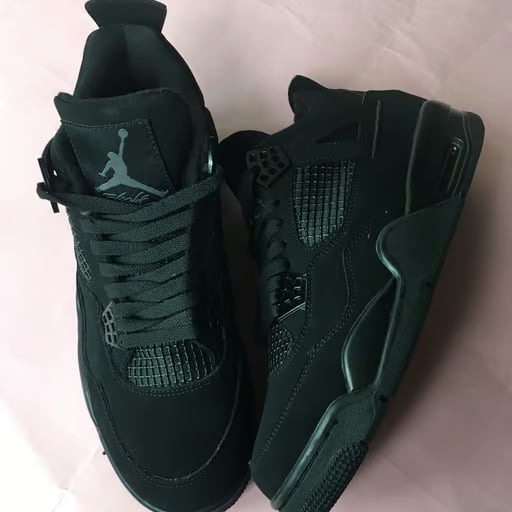 Nike Air Jordan 4 Retro Shoes black cat Men 9