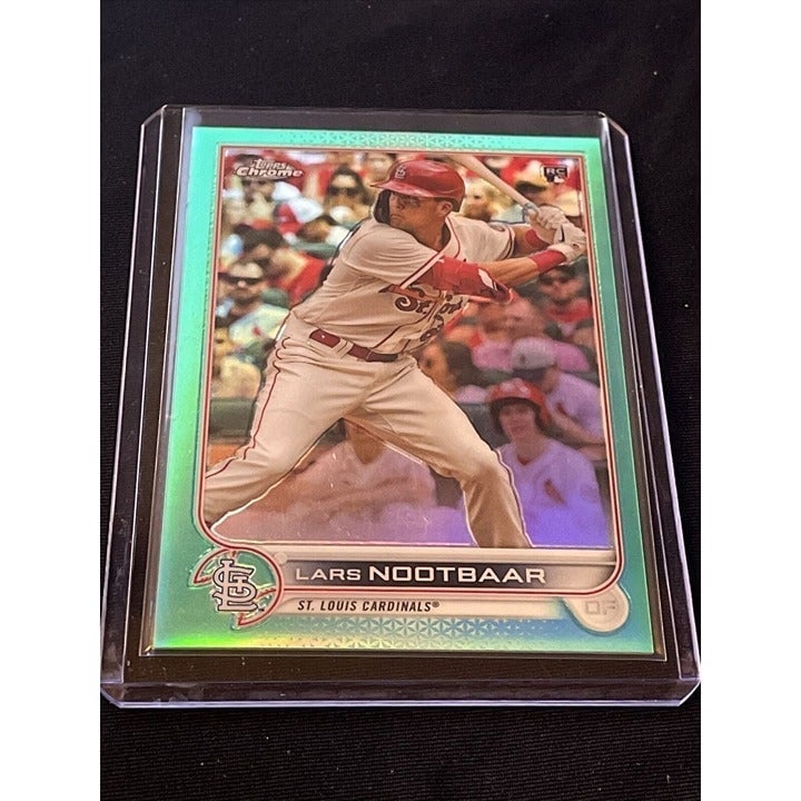 Lars Nootbaar /199 2022 Topps Chrome Aqua Rookie Refractor St. Louis Cardinals