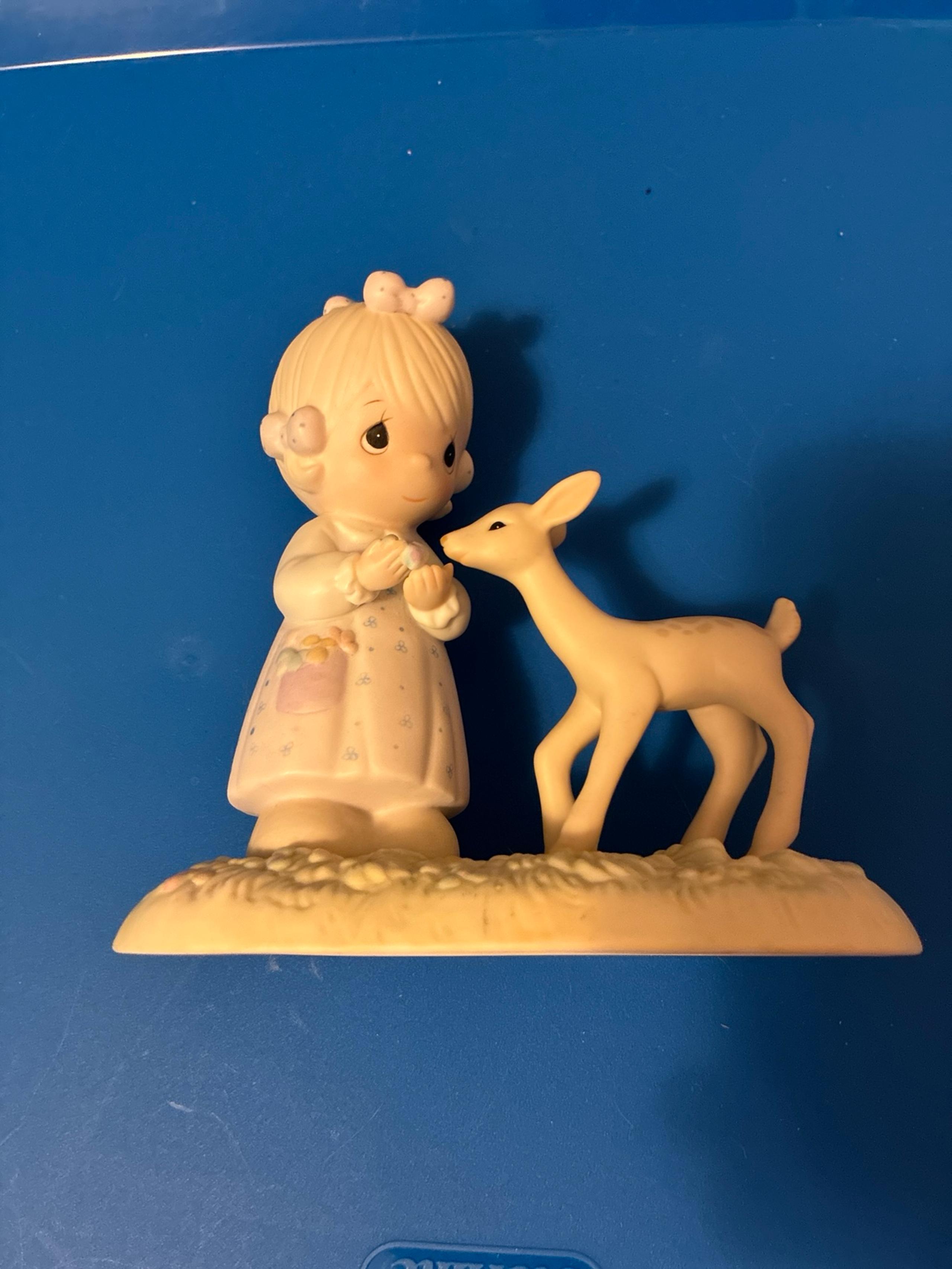 To my Deer Friend 100048 vintage Figurine girl with Deer OOB - Precious Moments
