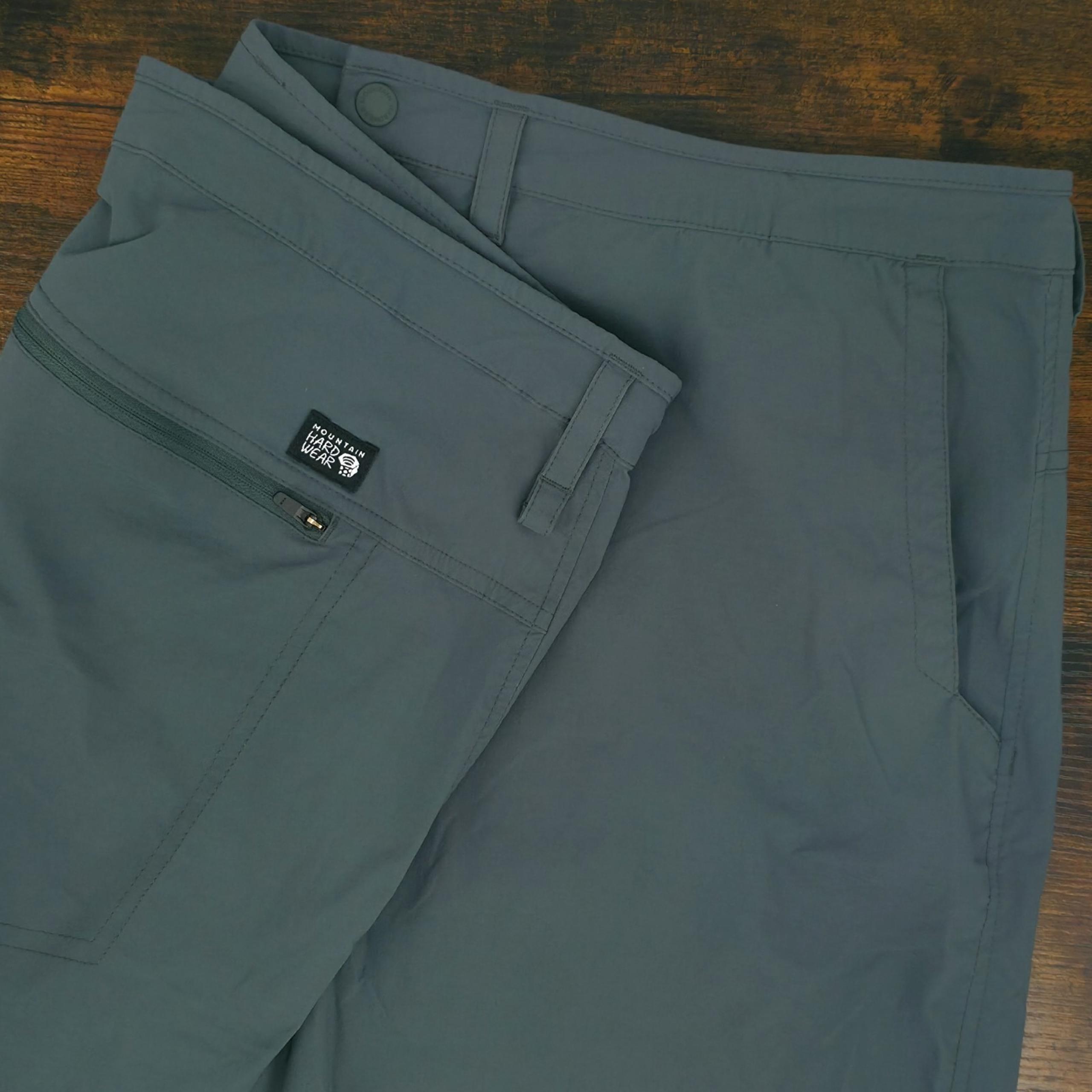 Mountain Hardwear Men's Hybrid Hiking Shorts Dark Gray/Green Size 46x6" Inseam