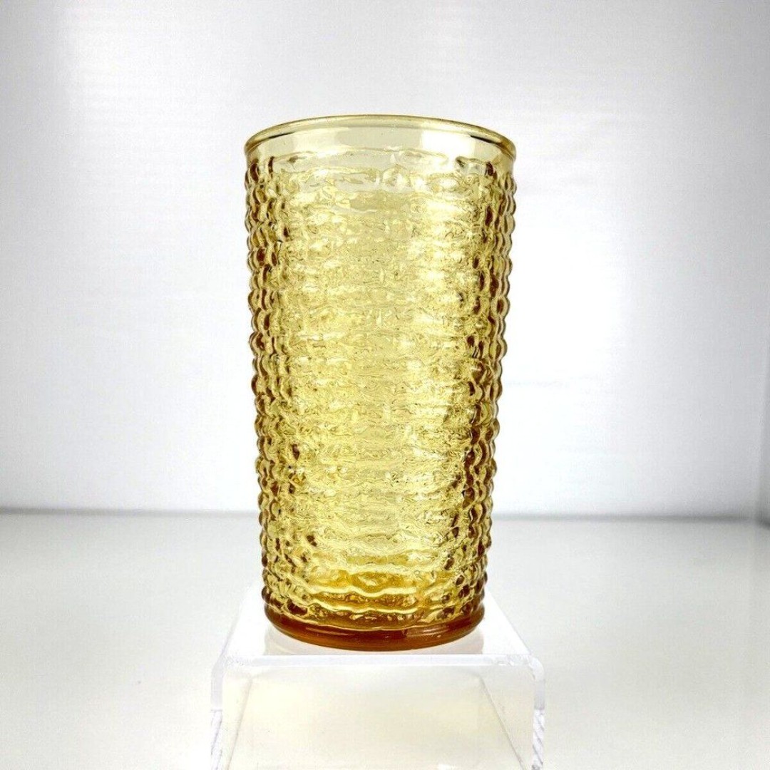 Anchor Hocking 4- pack Drinking Tumbler Glass amber