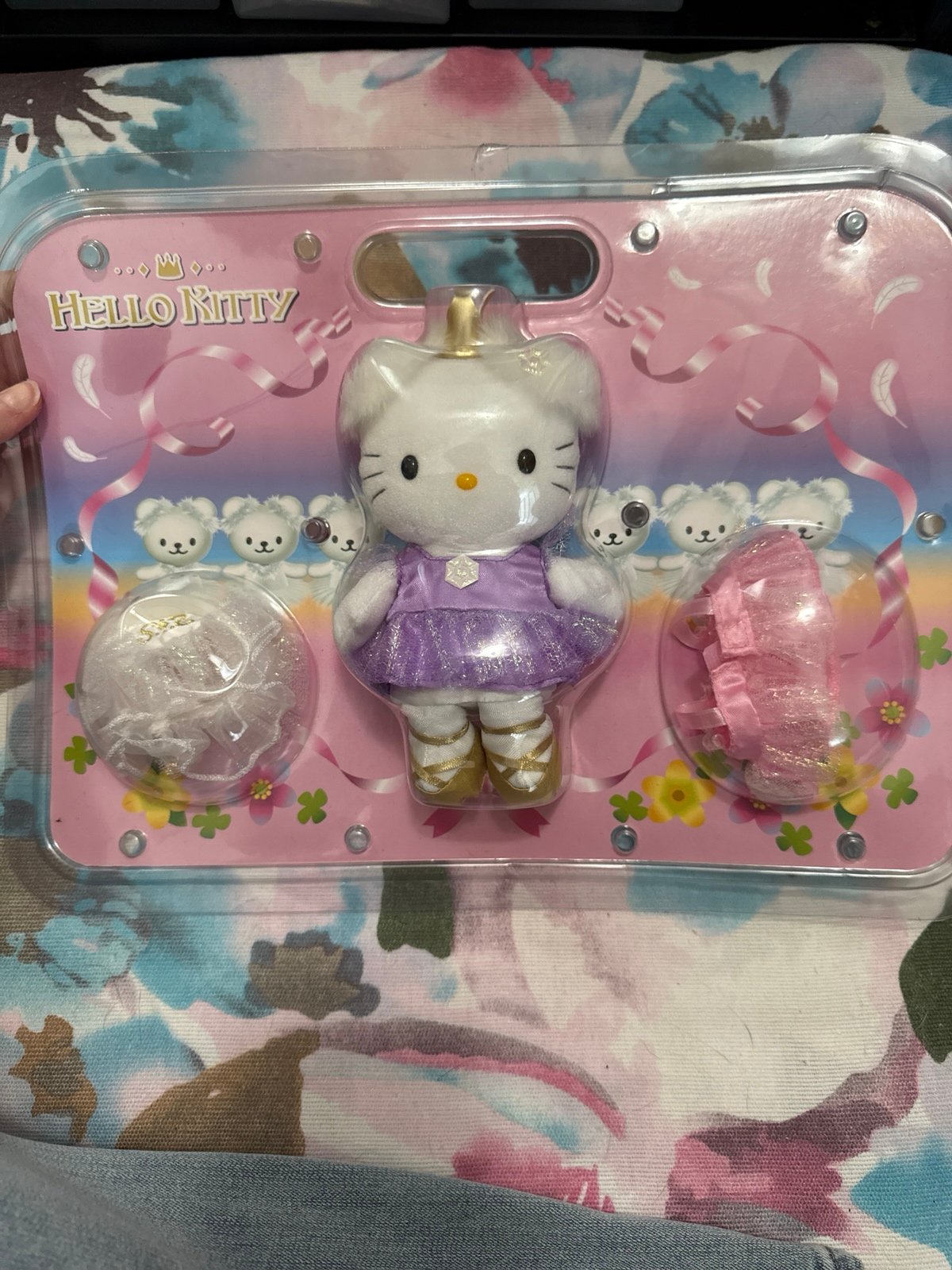 NEW RARE VINTAGE Hello Kitty Sanrio 2002 Ballerina with Spare Tutus