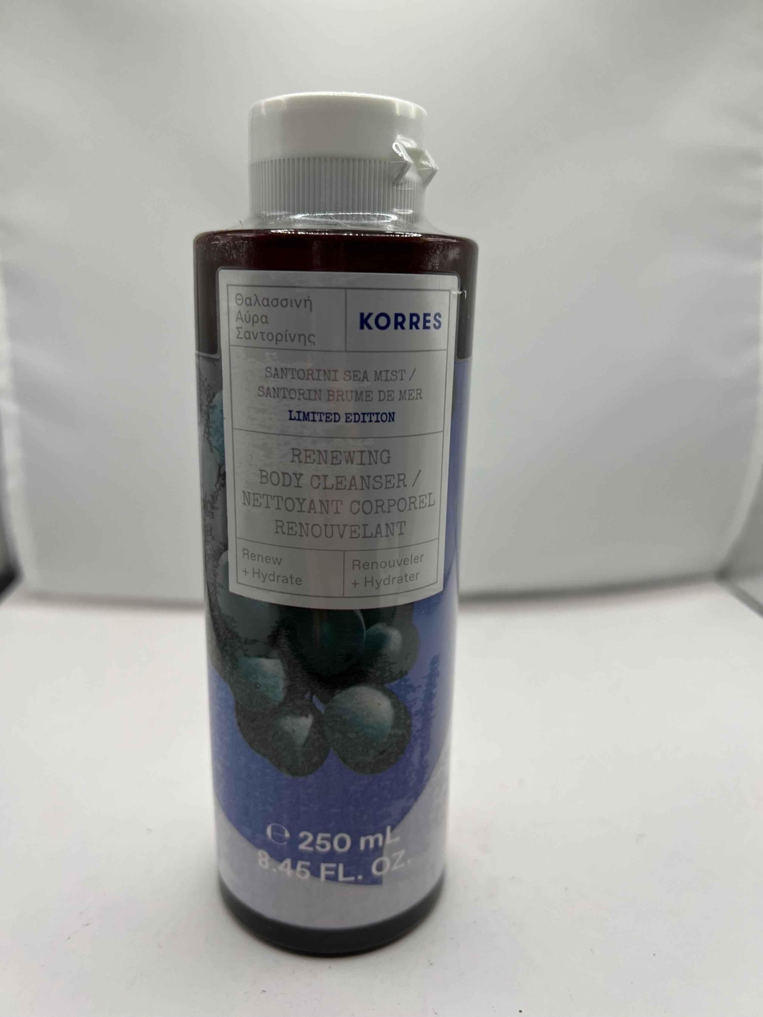 Korres renewing body cleanser Santorini sea mist