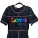 Love Moschino Knit Dress Black Rainbow Graphic SIZE US 4