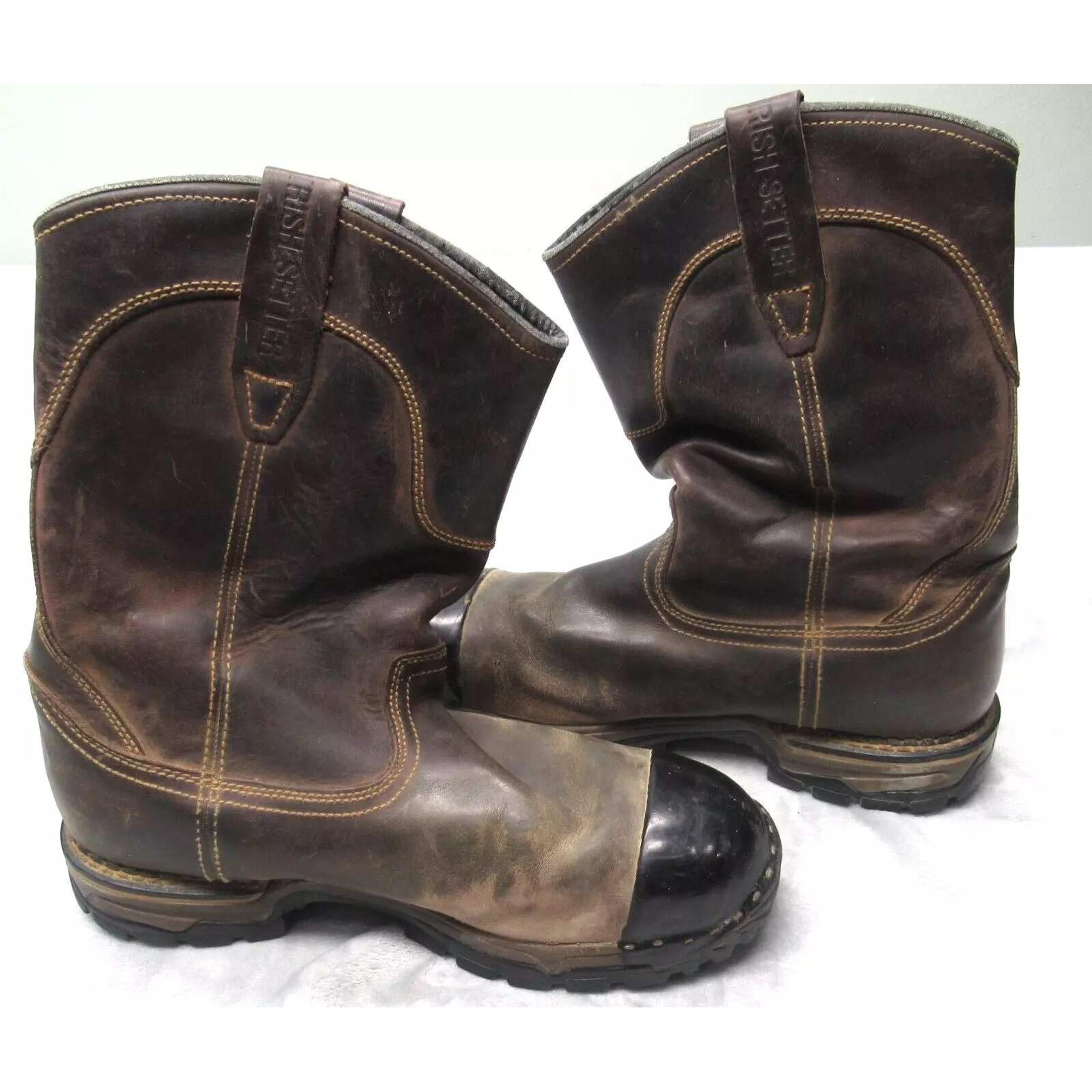 Red Wing Work Boot Men 12 Irish Setter Two Harbor Steel Toe Leather Rugged 83906