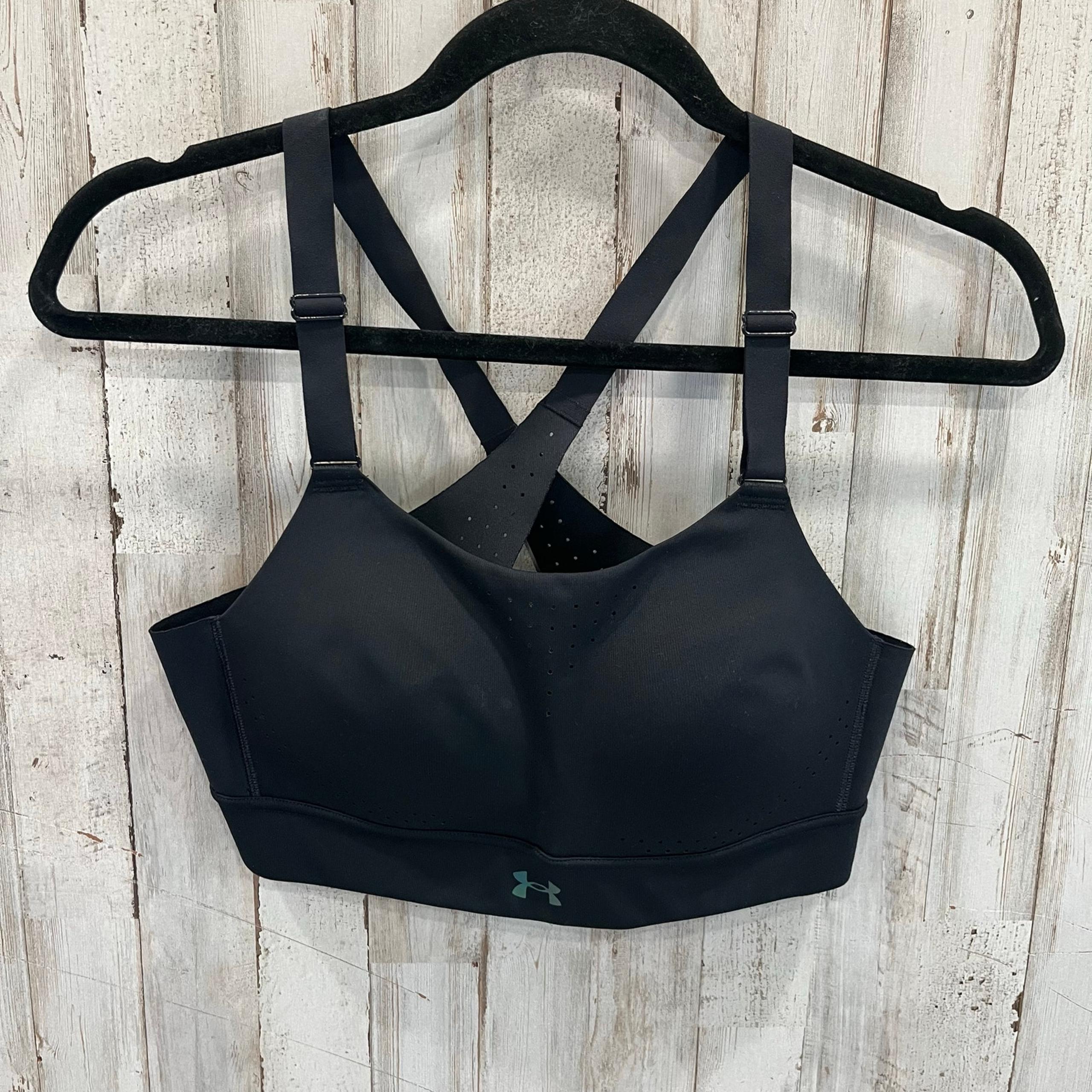 Under Armour Black Rush High Impact Sports Bra Womens Size 34B