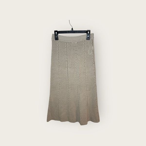 Aritzia Wilfred Knit Beach Skirt Tan Size XS