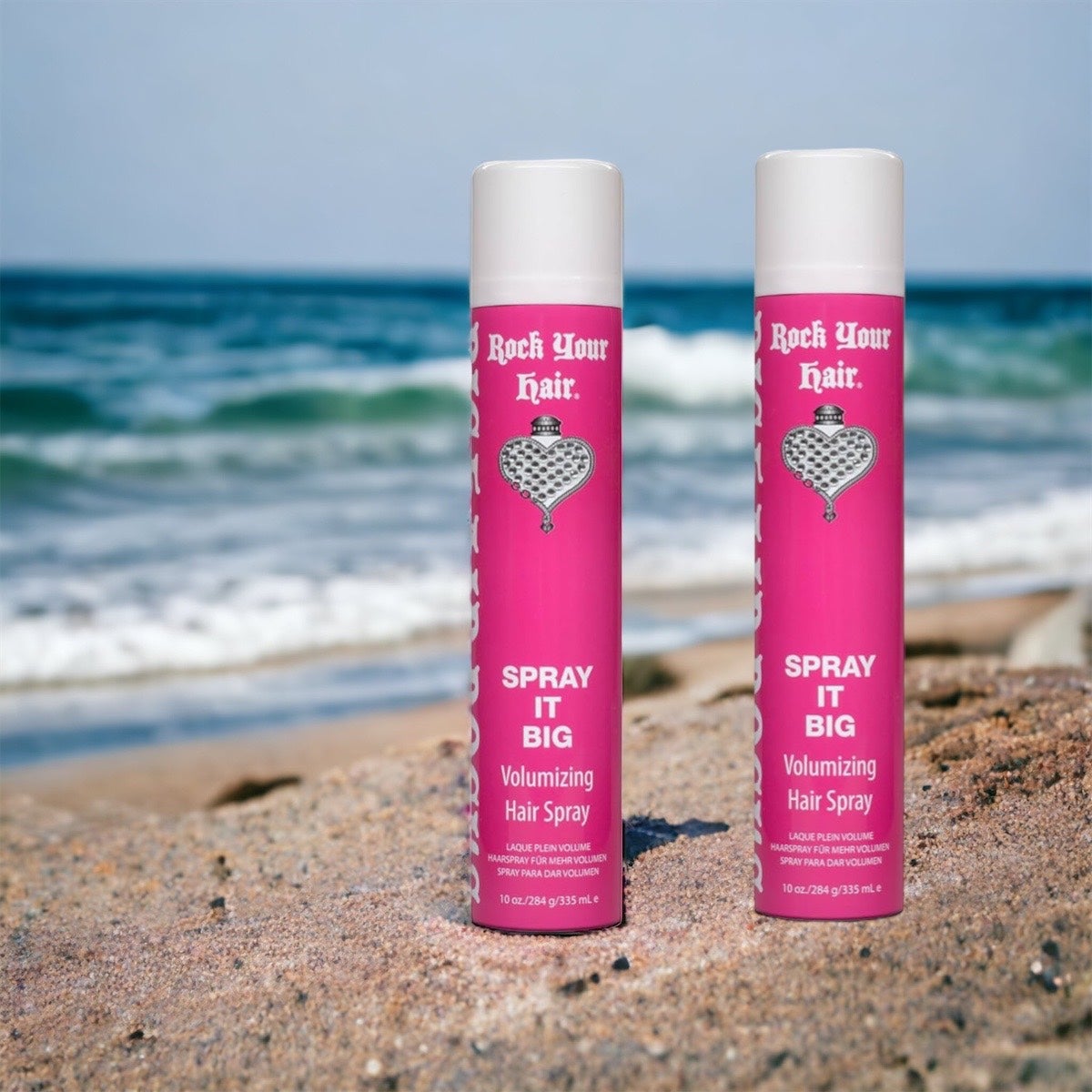 2 cans! Rock Your Hair Spray It Big Volumizing Hairspray, 10 Ounce NEW