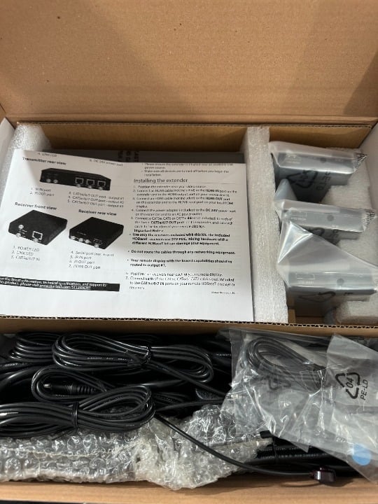 StarTech 3-Port HDBaseT Extender Kit with 3 Receivers st124hdbt