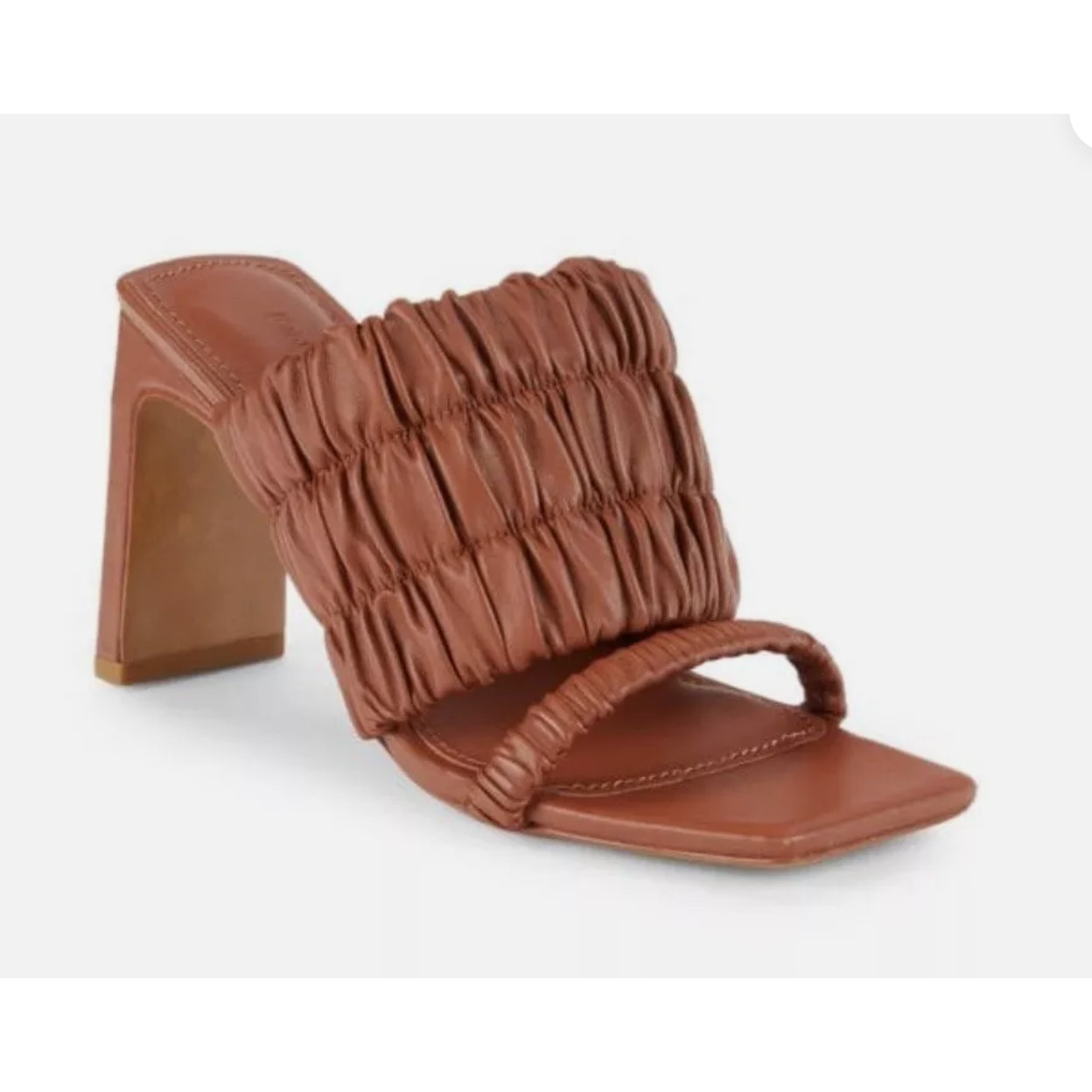 Jonathan Simkhai Felix Sandals 39 9 Brown Leather NWOT Heels Mules Travel Resort