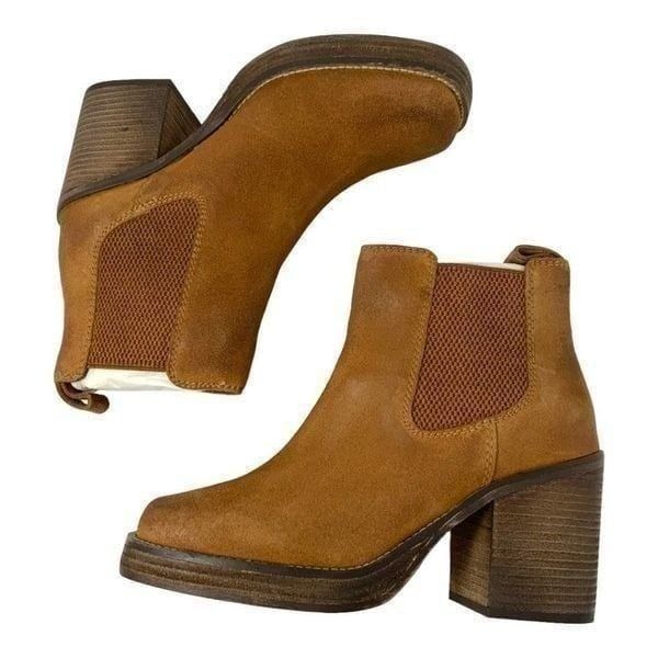 Diba Ser Eeta Suede Bootie Cognac Size 8.5 NWT 159 MSRP