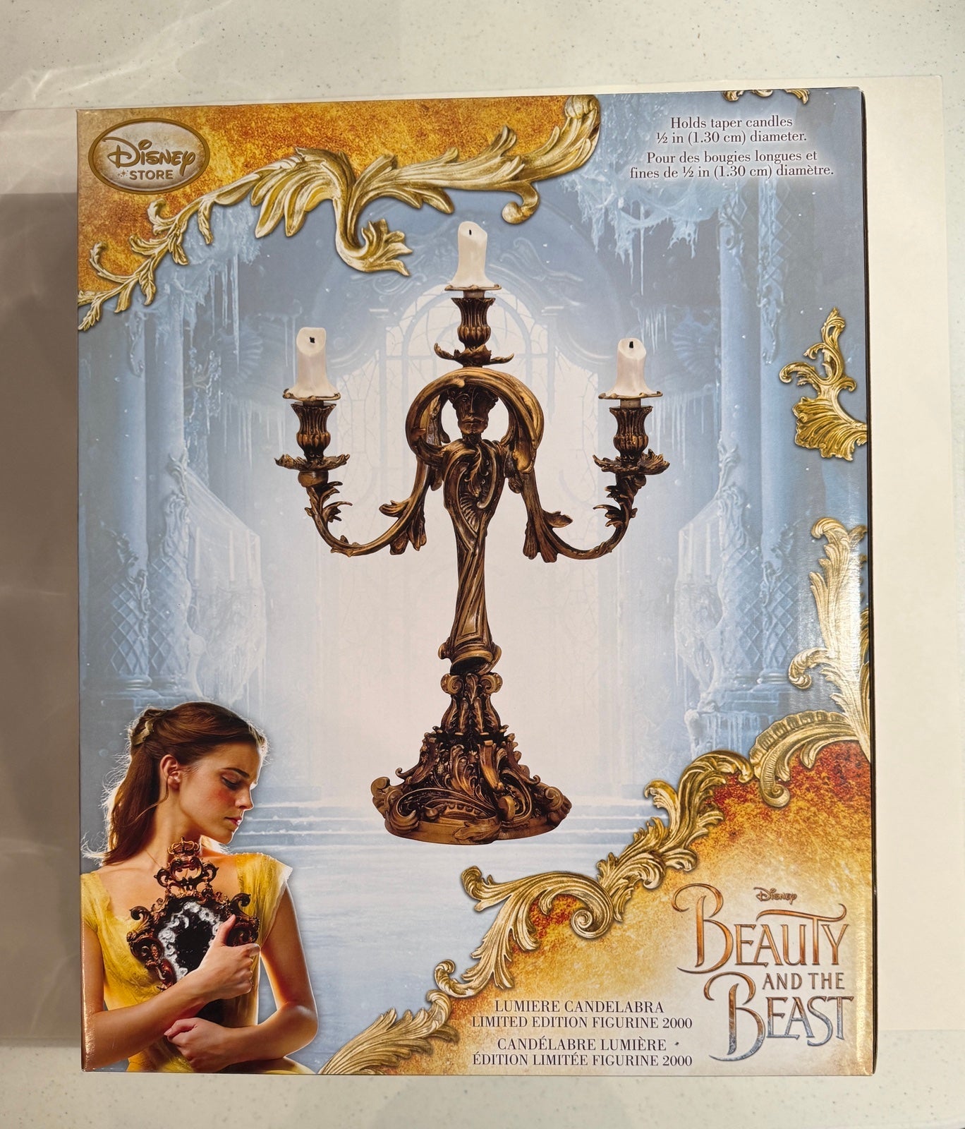 Disney Live Action Beauty and the Beast Resin Sculpted Lumiere Candelabra