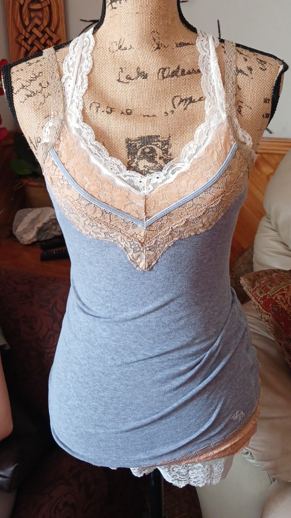 Y2K ABERCROMBIE rare lace cami tank