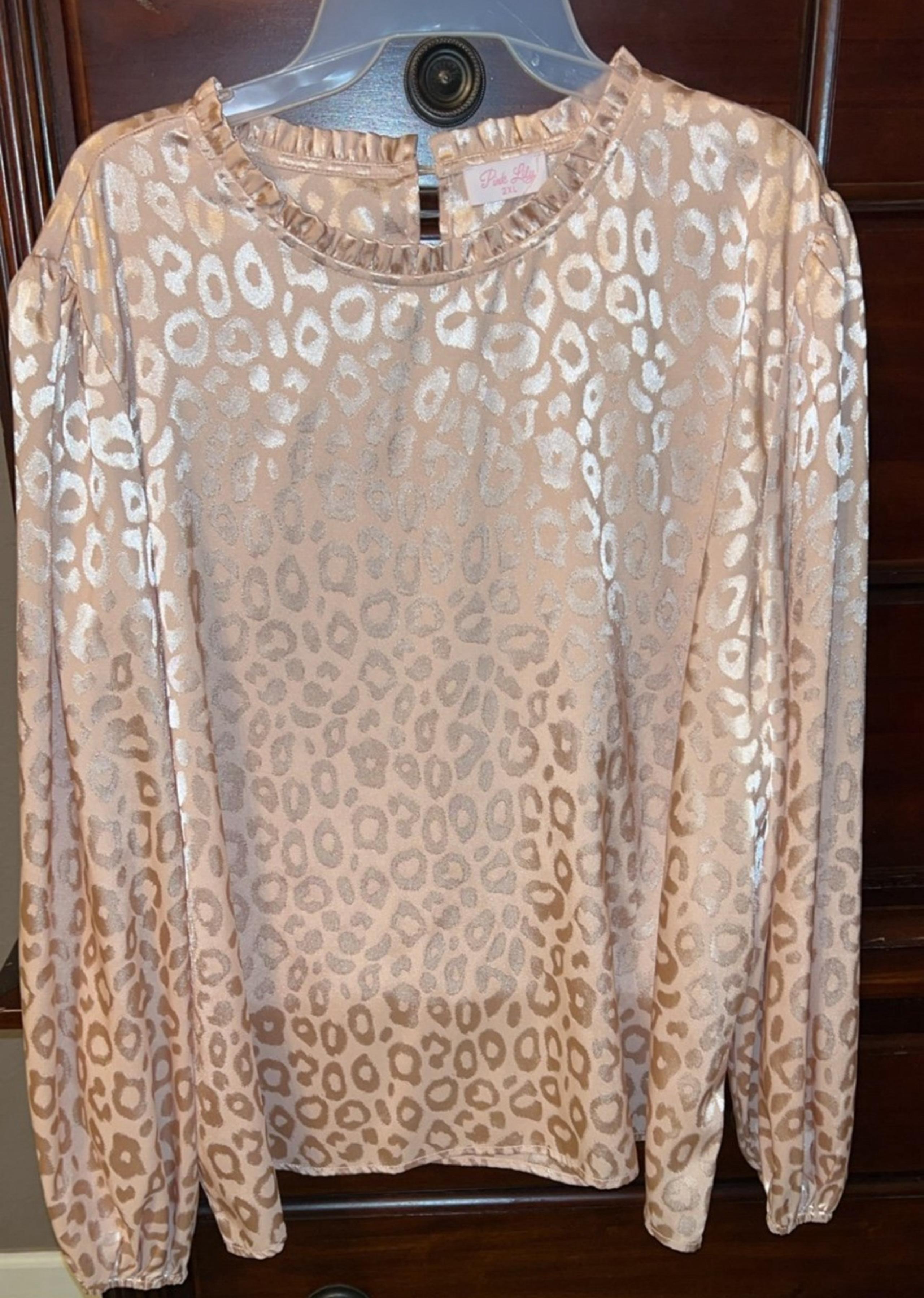 Pink Lily Blouse Women’s Shirt