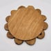Handmade Wood Log Stick Cross Sectional 6.5 Round Trivet Coaster