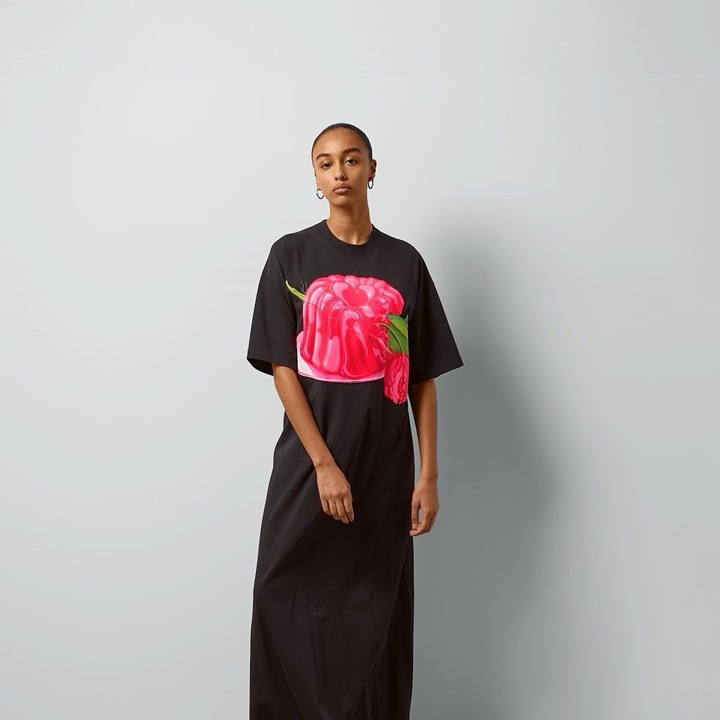 ワンピース GUCCI Jelly And Rose-Print Cotton-Jersey T-Shirt Maxi Dress GUCCI Jelly And Rose-Print Cotton-Jersey T-Shirt Maxi Dress